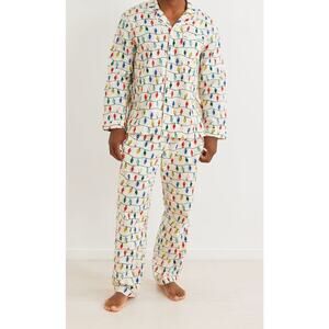 Adult Unisex Flannel Pajama Top and Bottom Bright Bulbs Hannah Andersson